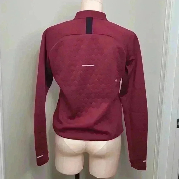 Asics URBAN RACER‎ JACKET Womens Size Small Cranberry - Picture 10 of 12